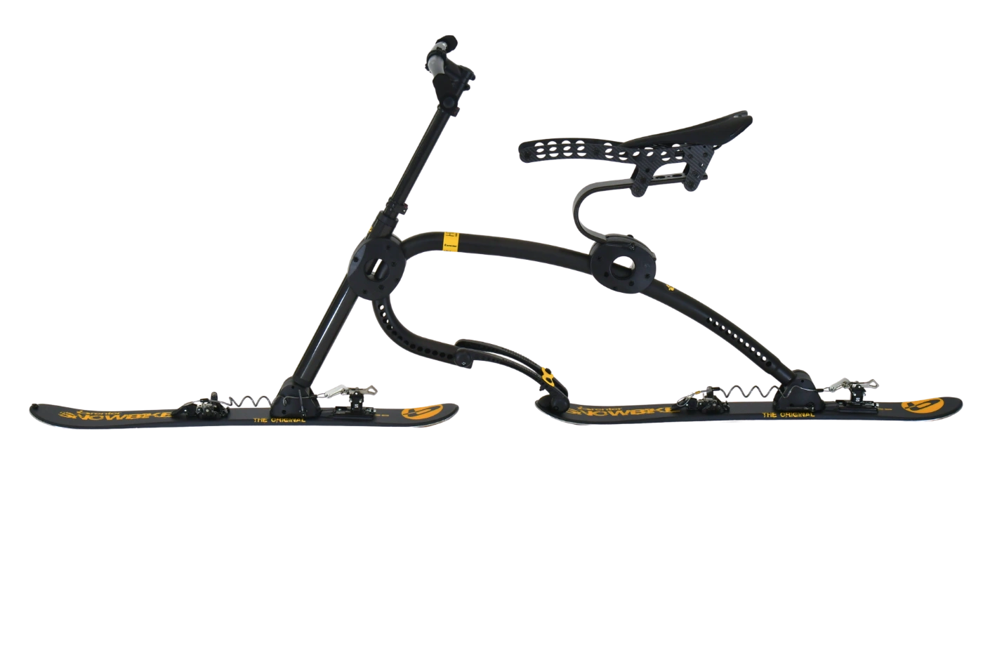 Brenter C6 Carbon Hike & Bike in use on mountain trail in snow – versatile hike and ski bike