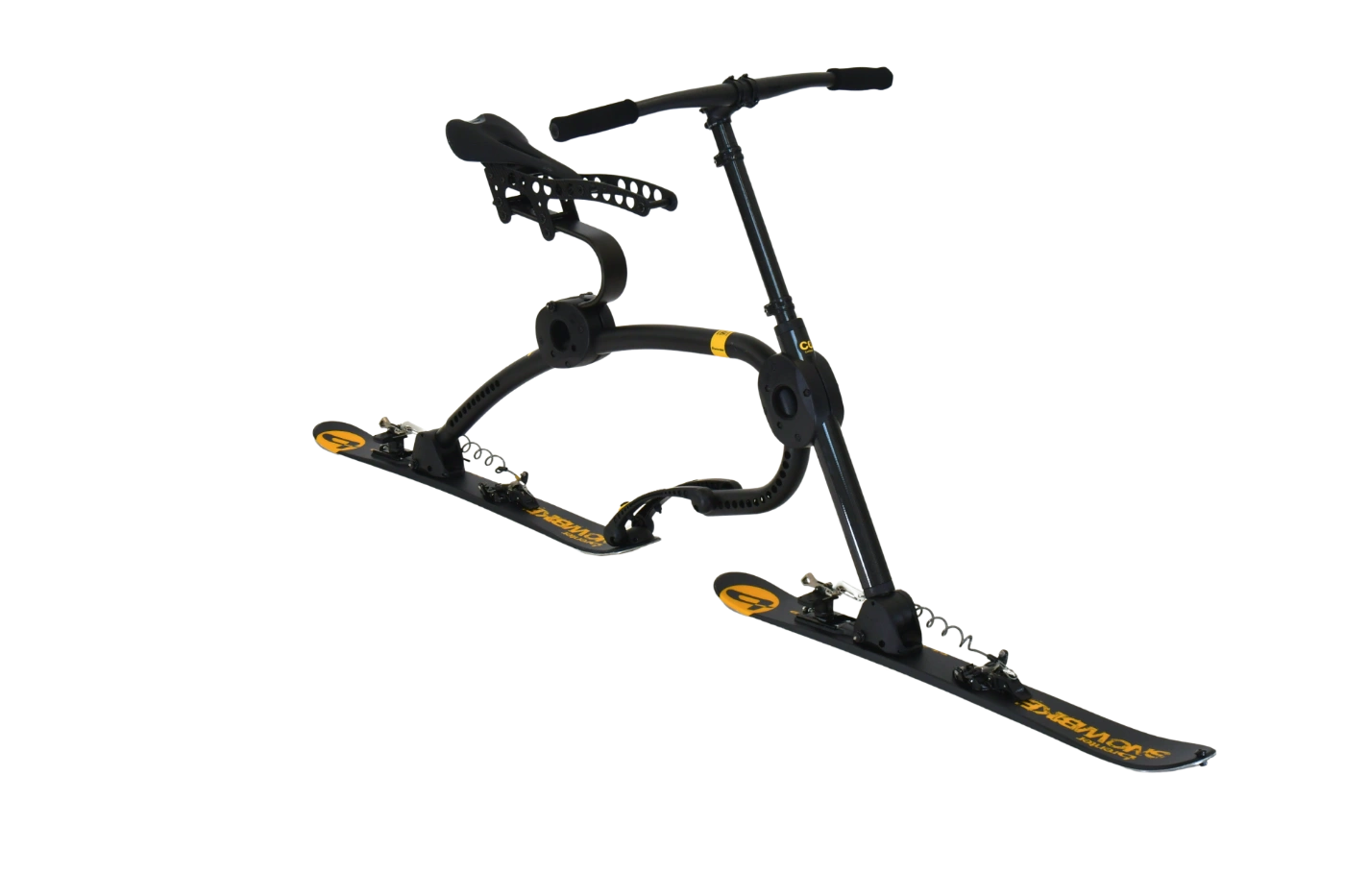 Brenter C6 Carbon Hike & Bike folded compact configuration for hiking and ski touring