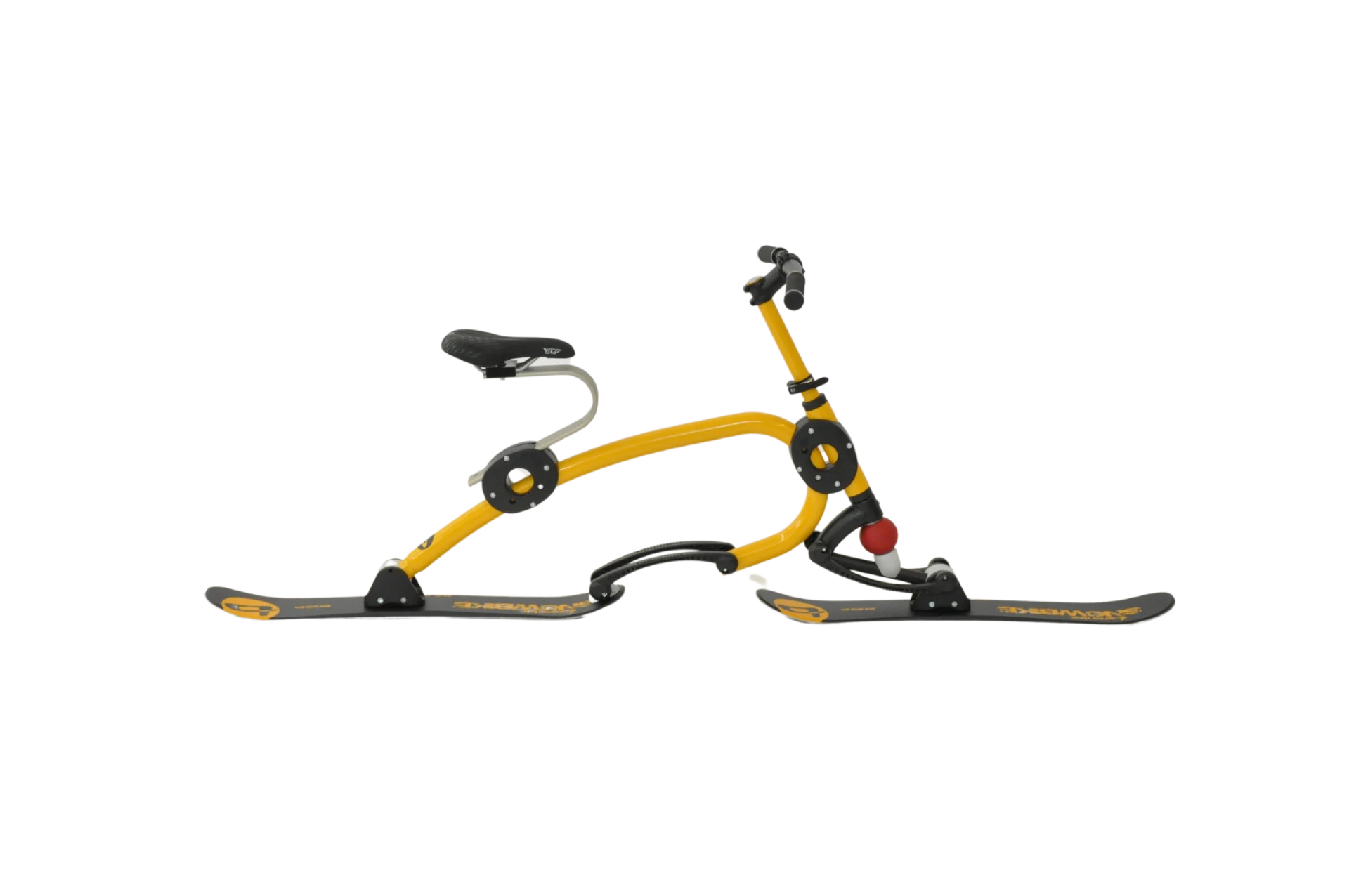 Brenter J4 Junior Skibike compact fold view showing portability for young snow bikers