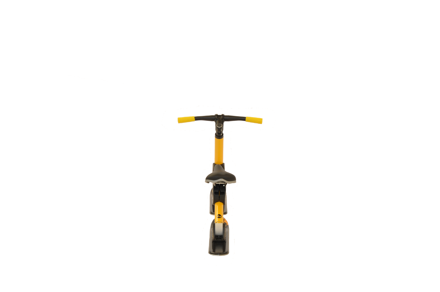 Brenter Mini Skibike folded compact configuration for easy carry on ski lifts and trails