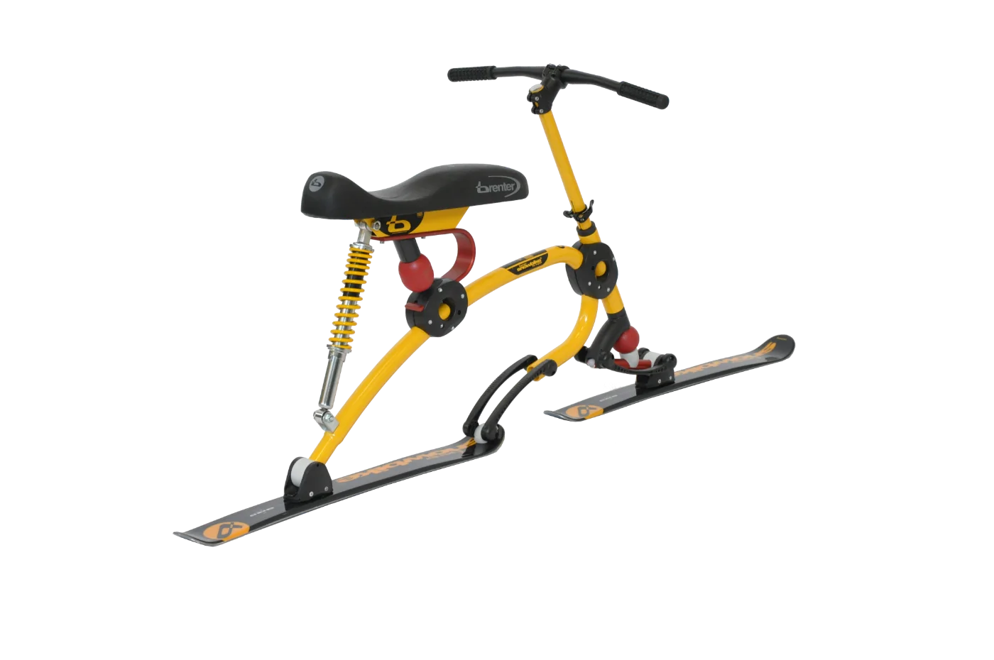 Brenter C6H Heavy Duty Skibike binding and footrest system for heavier rider alpine biking